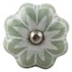 Sage Green Flower Medium Ceramic Melon Wine Stopper